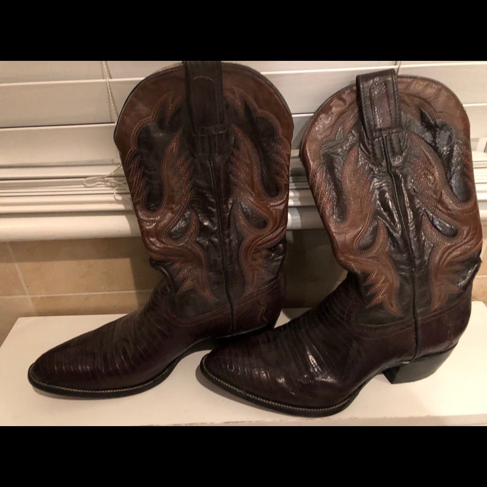 Men’s Cowboy Boots Genuine Lizard
